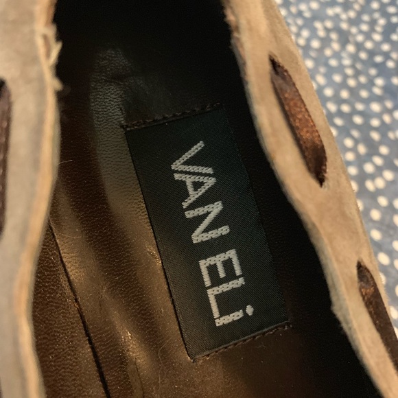 Van Eli, soft suede wedge, Brown, W 7 - Picture 4 of 6